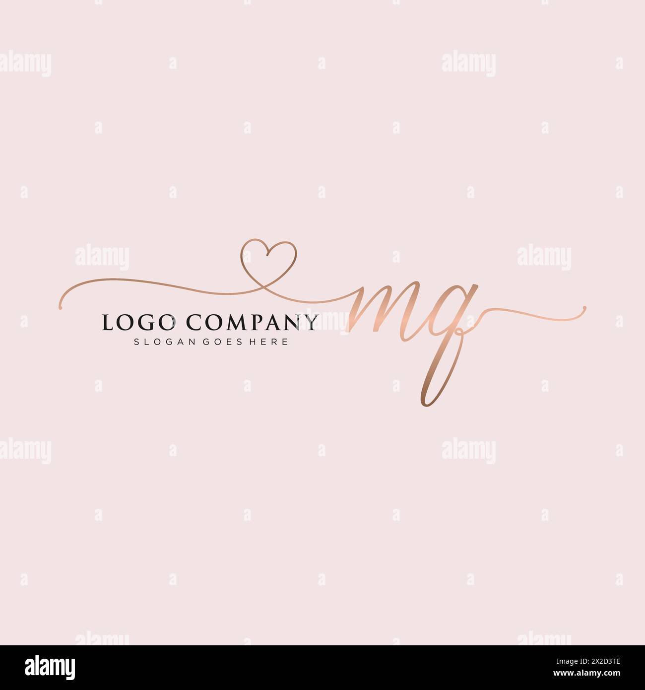 MQ beauty monogram and elegant logo design Stock Vector Image & Art - Alamy