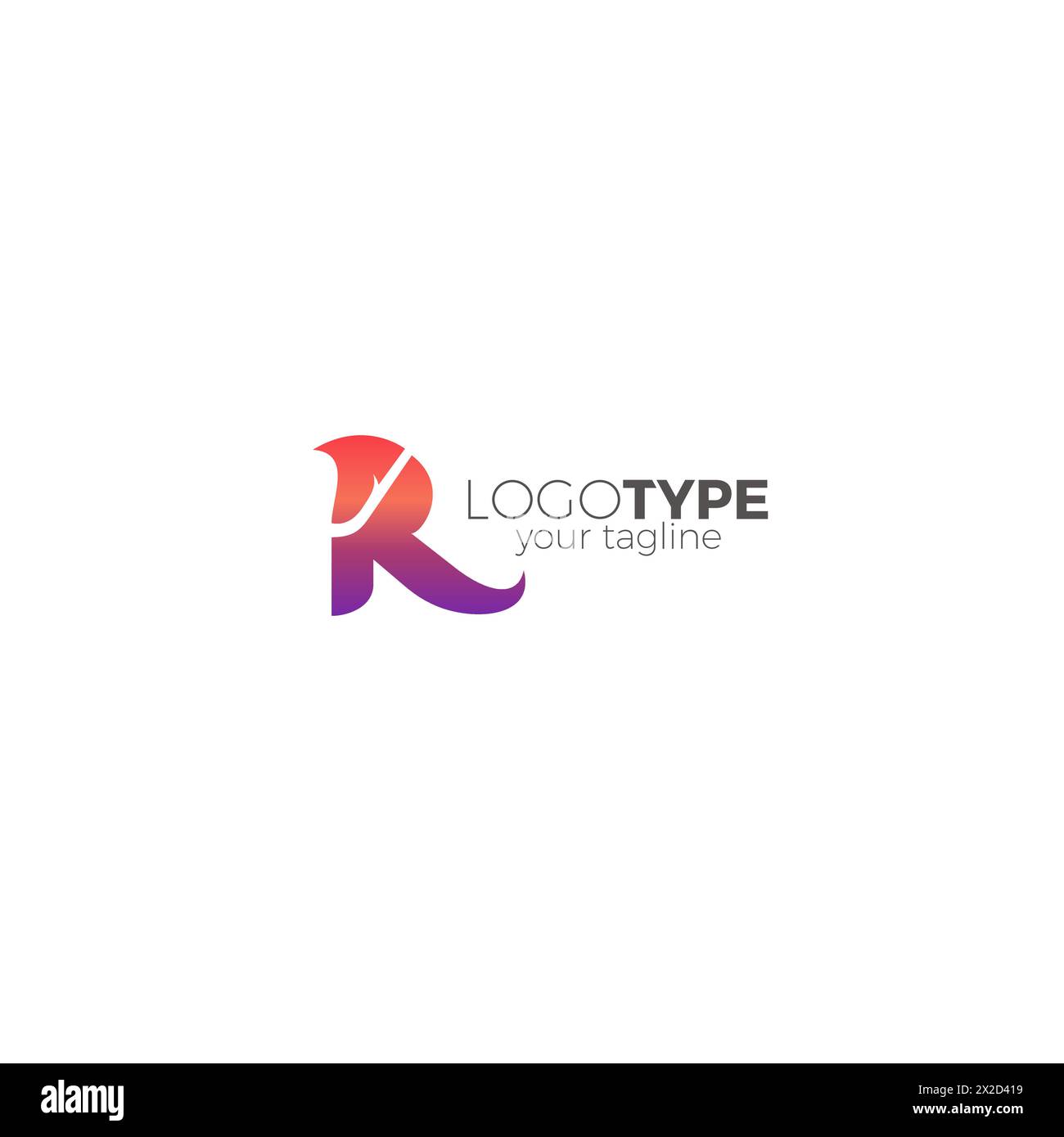R Horse Logo. Letter R Icon vector Stock Vector