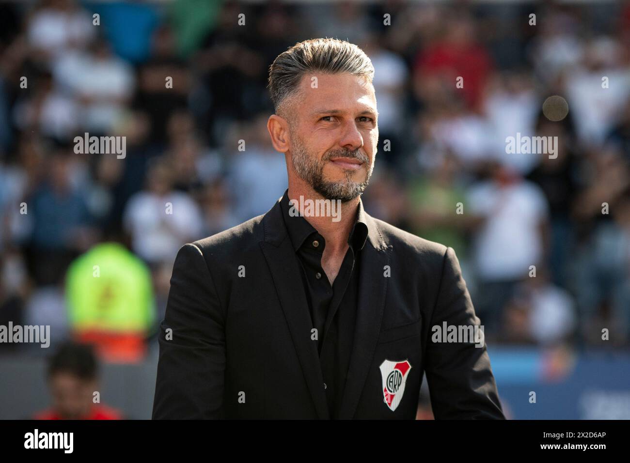 Cordoba, Argentina. 21st Apr, 2024. Martin Demichelis of River Plate looks on before a quarter final match of Copa de la Liga Profesional 2024 between River Plate and Boca Juniors at Mario Alberto Kempes Stadium on April 21, 2024 in Cordoba, Argentina. (Photo by Manuel Cortina/SOPA Images/Sipa USA) Credit: Sipa USA/Alamy Live News Stock Photo