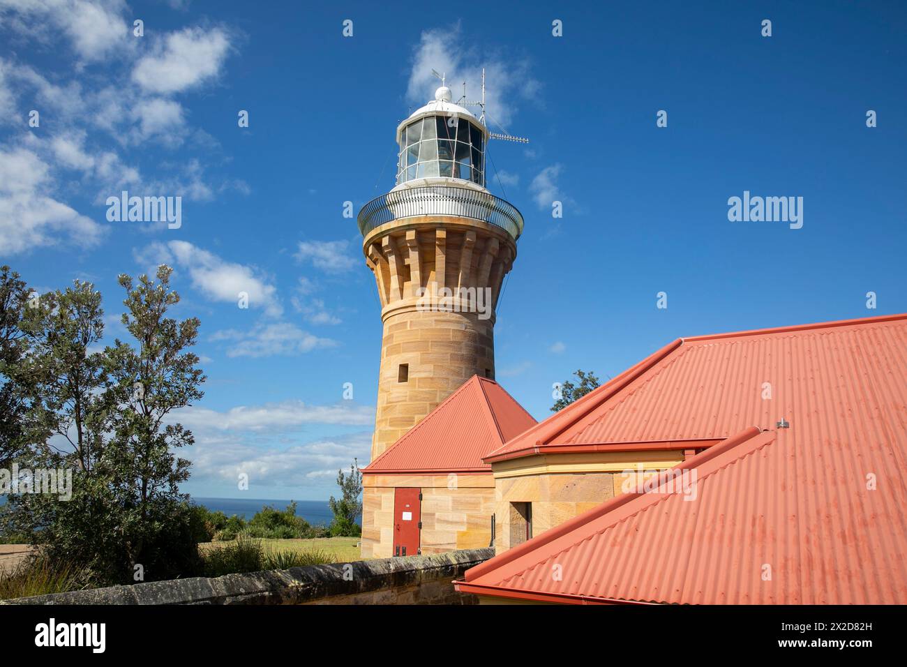 Sydney,Australia, Barrenjoey heritage lighthouse on Barrenjoey headland ...