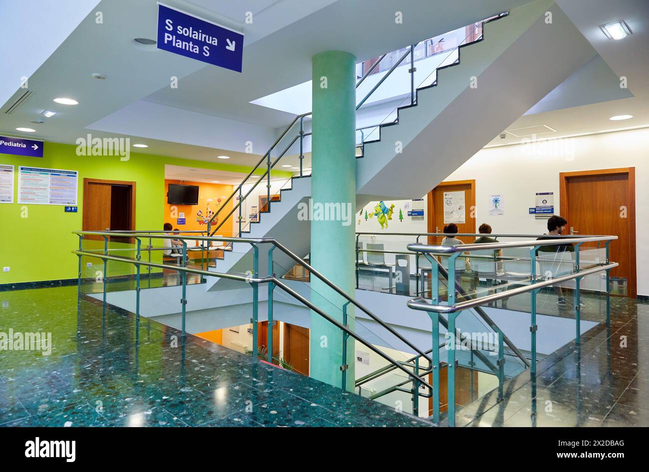 Waiting room, Primary care, Egia Health Center, Donostia, San Sebastian, Gipuzkoa, Basque Country, Spain Stock Photo