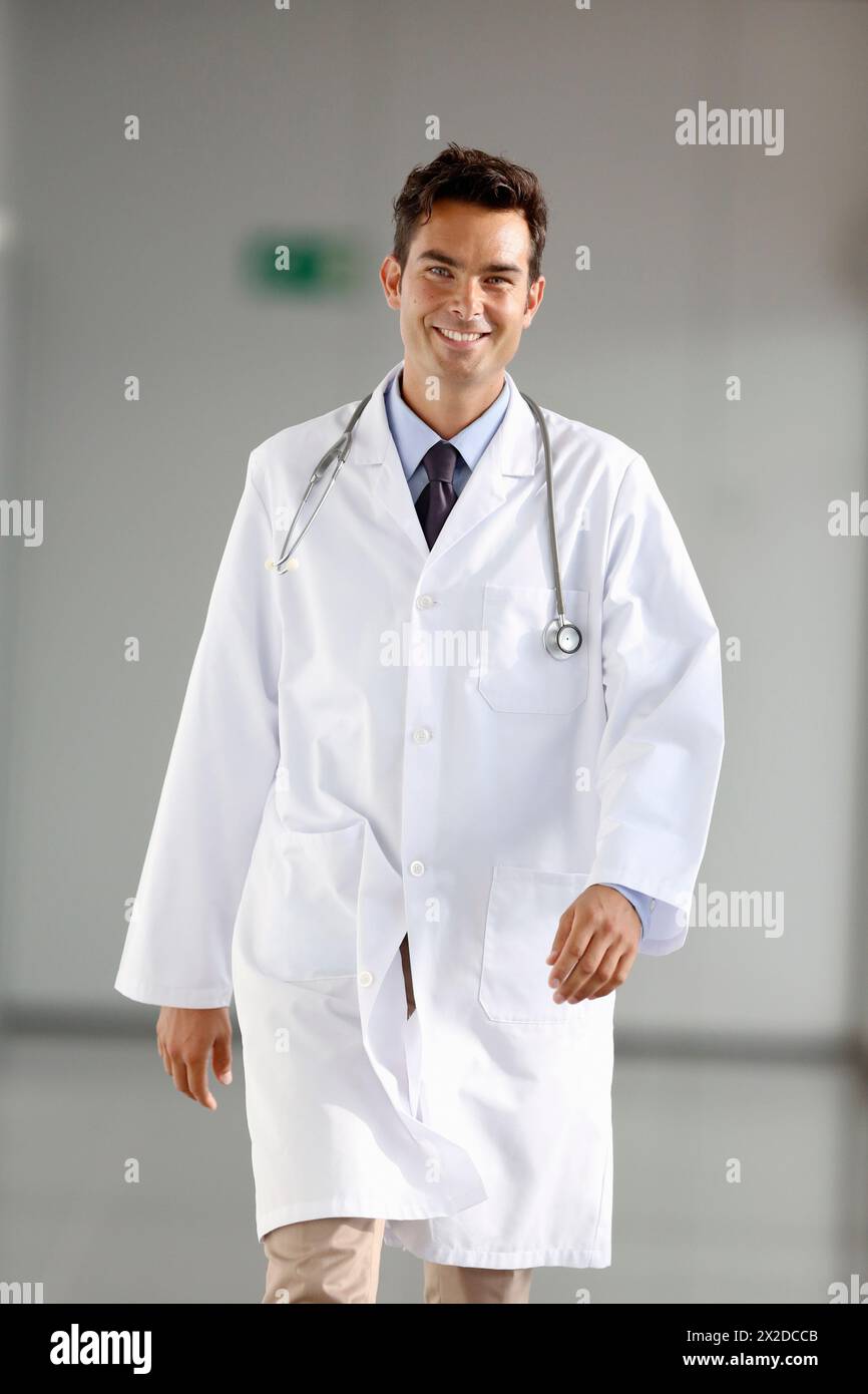 Doctor in black tie stethoscope hi-res stock photography and images - Alamy