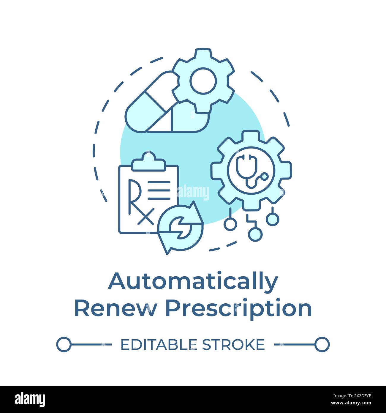 Prescription refill in pharmacy Stock Vector Images - Alamy