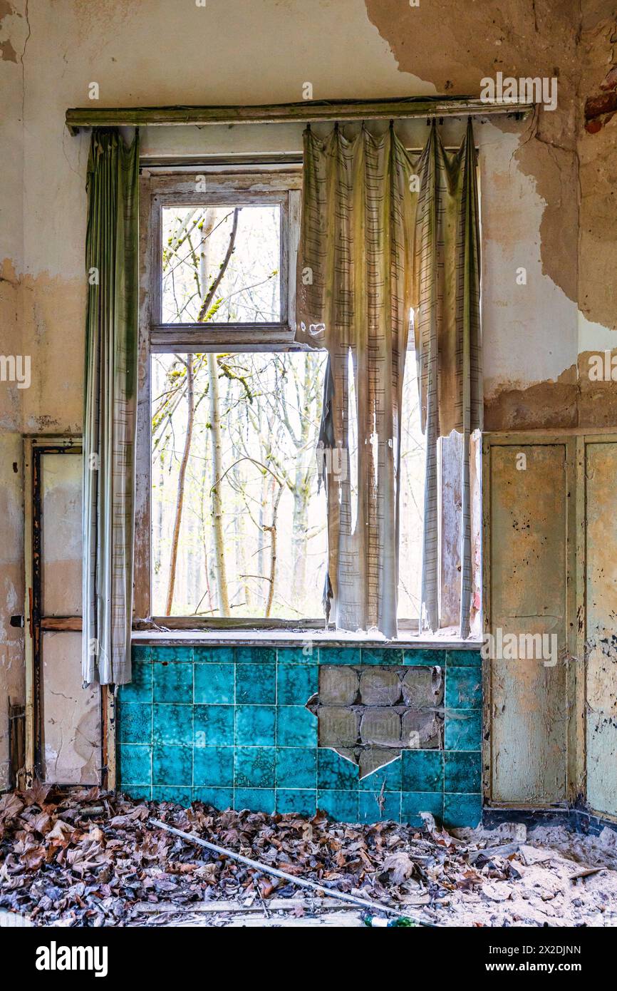 Lebensgefahr Lost Places Einsturzgefahr Betreten verboten Stock Photo
