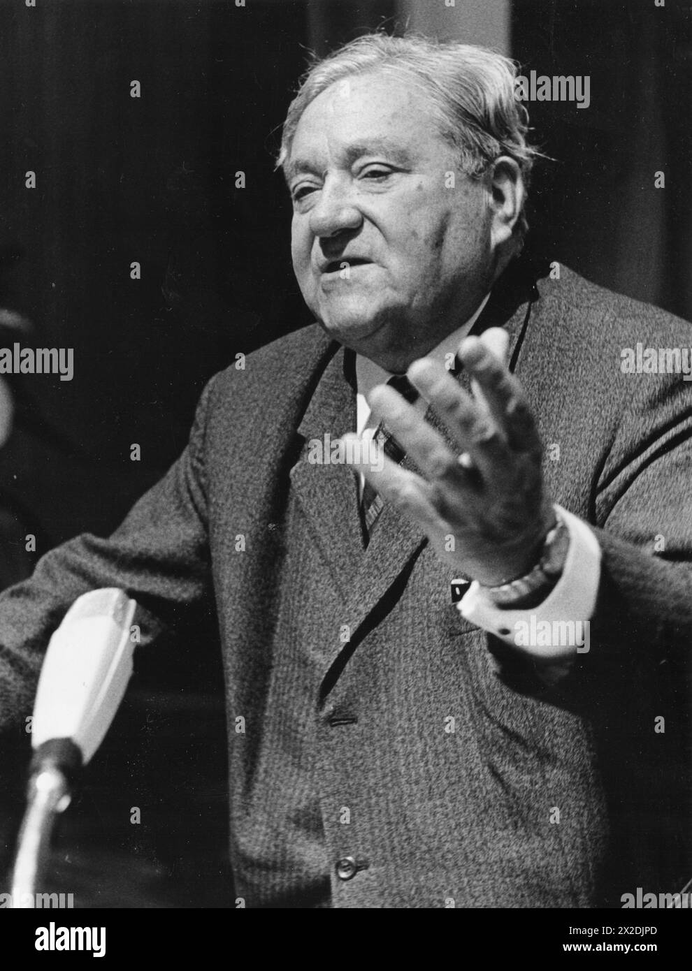 Schmid, Carlo, 3.12.1896 - 11.12.1979, German politician (Social Democratic Party of Germany), ADDITIONAL-RIGHTS-CLEARANCE-INFO-NOT-AVAILABLE Stock Photo