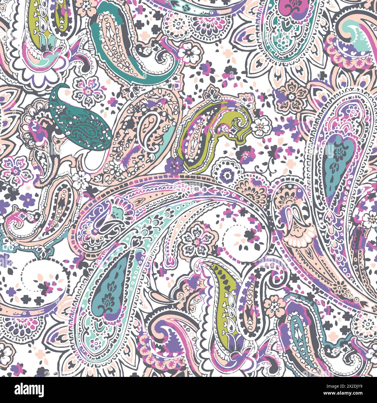 Textile grphic pattern artwork design Stock Vector