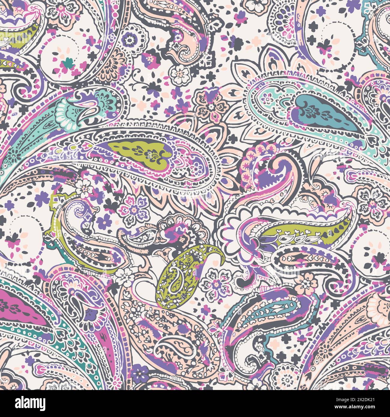 Textile grphic pattern artwork design Stock Vector