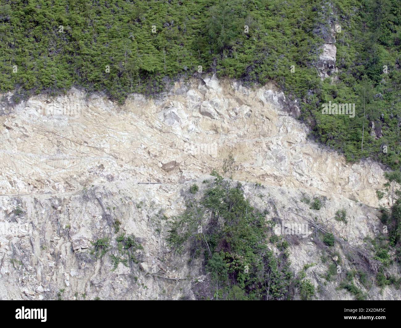 limestone texture in the mountains. Rock texture background Stock Photo