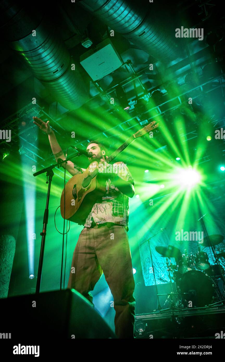 Sean Koch with Adrian Fowler and Ross Hillier live on stage Stock Photo ...