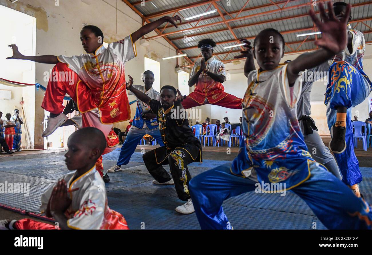 Kiambu, Kenya. 21st Apr, 2025. Contestants compete during the third