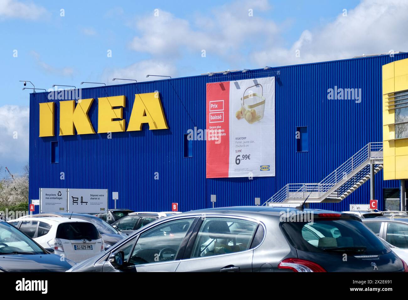 Strasbourg, France. 02nd Apr, 2024. The IKEA store in Strasbourg is studying a 5,000 m2 extension project, Strasbourg, Northeastern France, on April 22, 2024. Photo by Nicolas Roses/ABACAPRESS.COM Credit: Abaca Press/Alamy Live News Stock Photo
