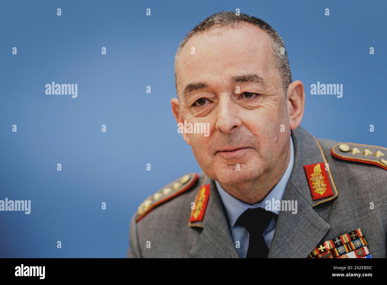 Berlin, Deutschland. 22nd Apr, 2024. General Carsten Breuer, Inspector ...