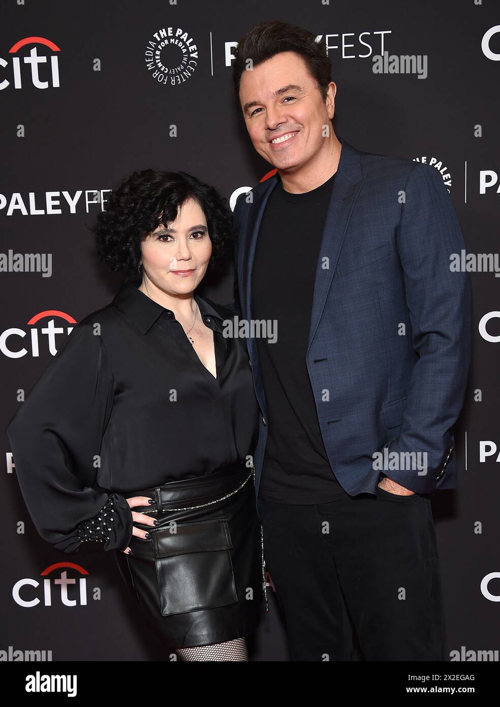 Hollywood, USA. 19th Apr, 2024. Alex Borstein and Seth MacFarlane arriving to the Family Guy 25th Anniversary during PaleyFest 2024 held at the Dolby Theatre on April 19, 2024 in Hollywood, Ca. © Lisa OConnor/AFF-USA.com Credit: AFF/Alamy Live News Stock Photo