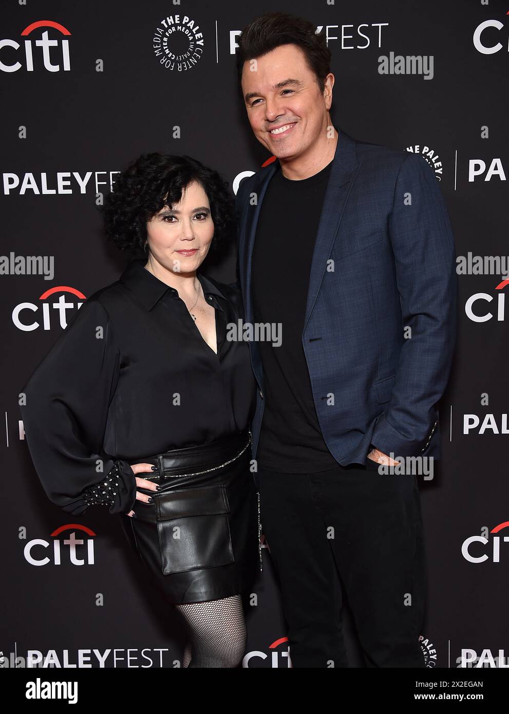Hollywood, USA. 19th Apr, 2024. Alex Borstein and Seth MacFarlane arriving to the “Family Guy 25th Anniversary” event during PaleyFest 2024 at the Dolby Theatre on April 19, 2024 in Hollywood, Ca. © Lisa OConnor/AFF-USA.com Credit: AFF/Alamy Live News Stock Photo