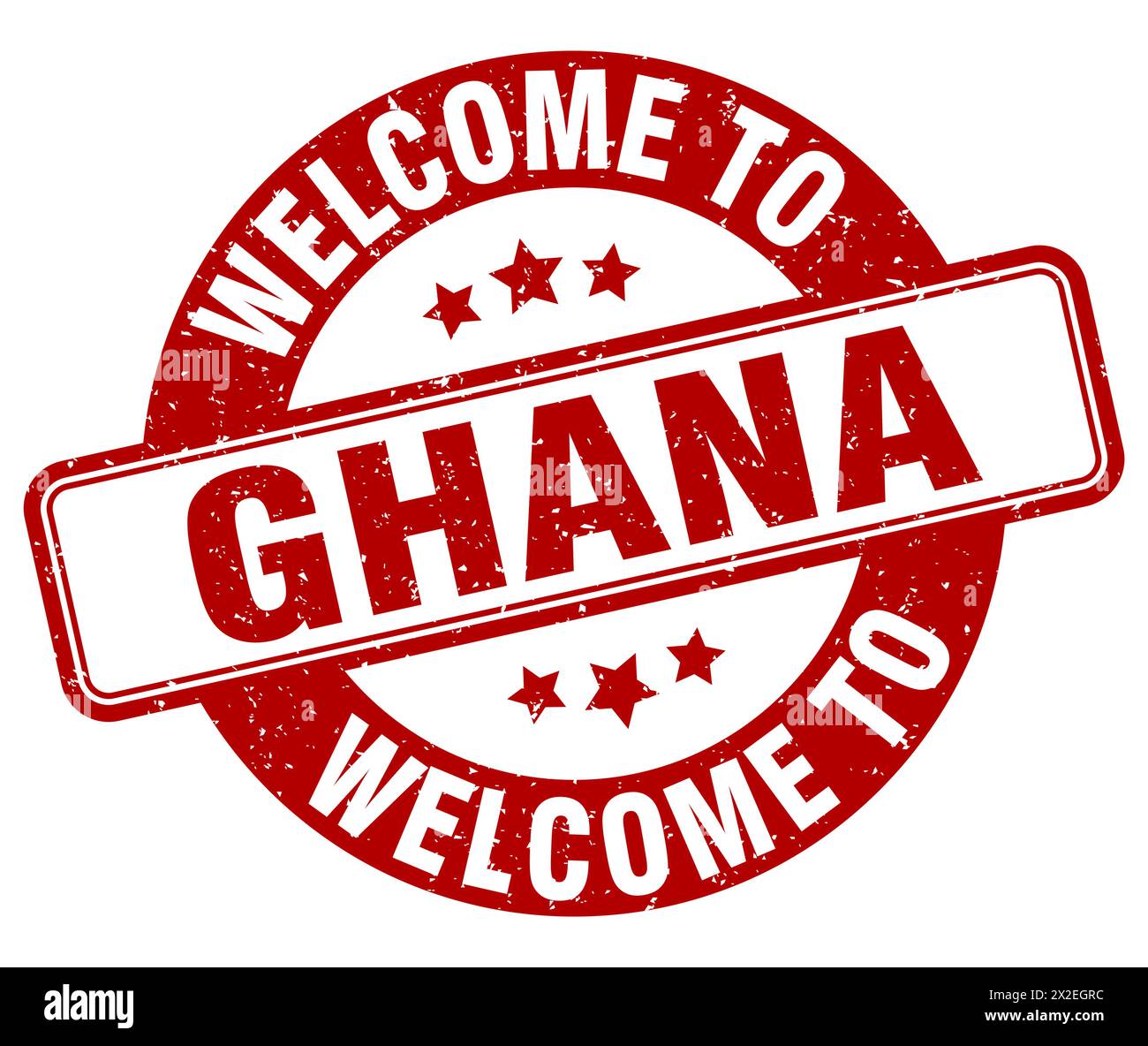Welcome to Ghana stamp. Ghana round sign isolated on white background ...