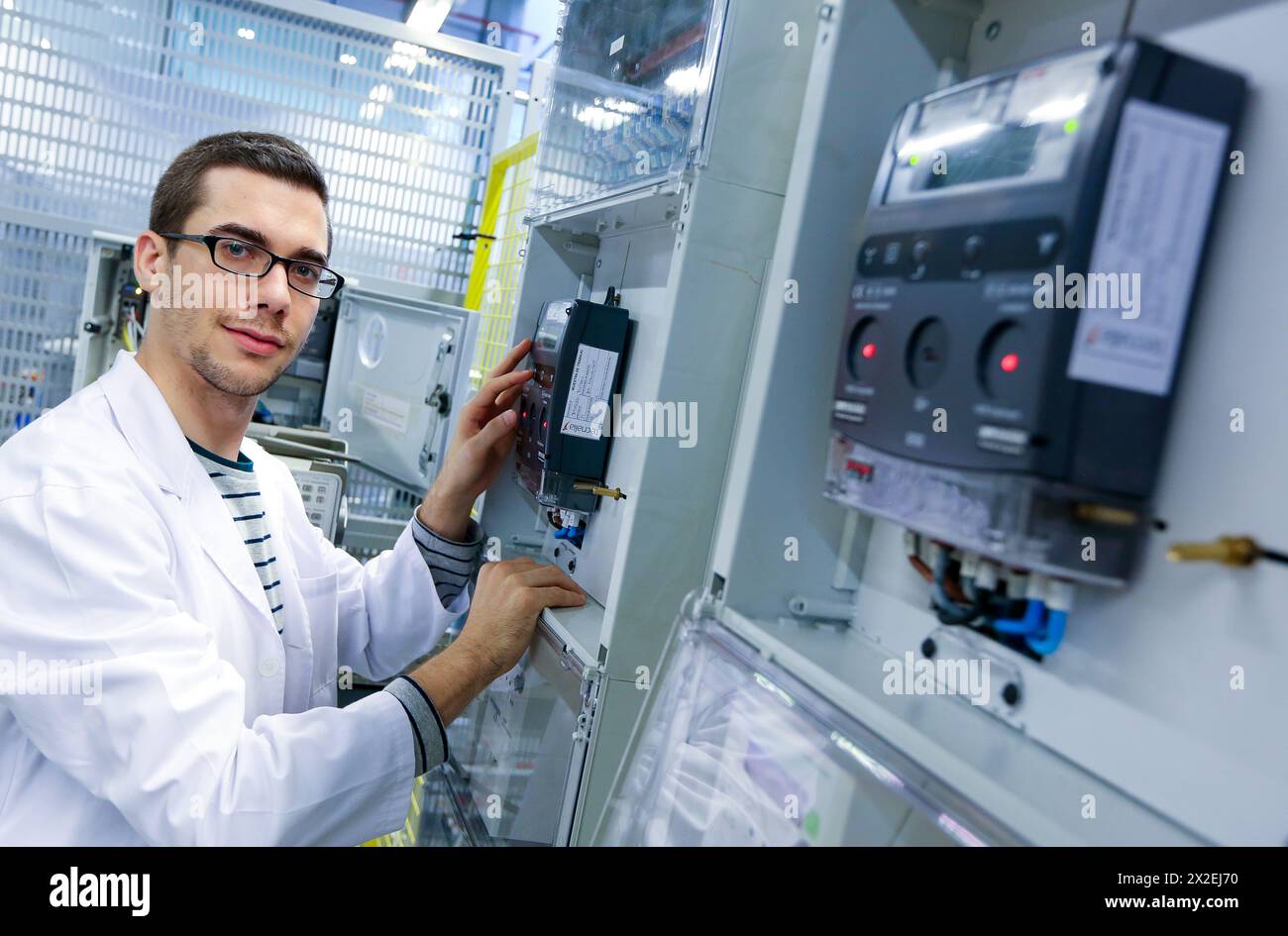 Smart Service Counter Certification of power electronics equipment hi-res stock photography ...