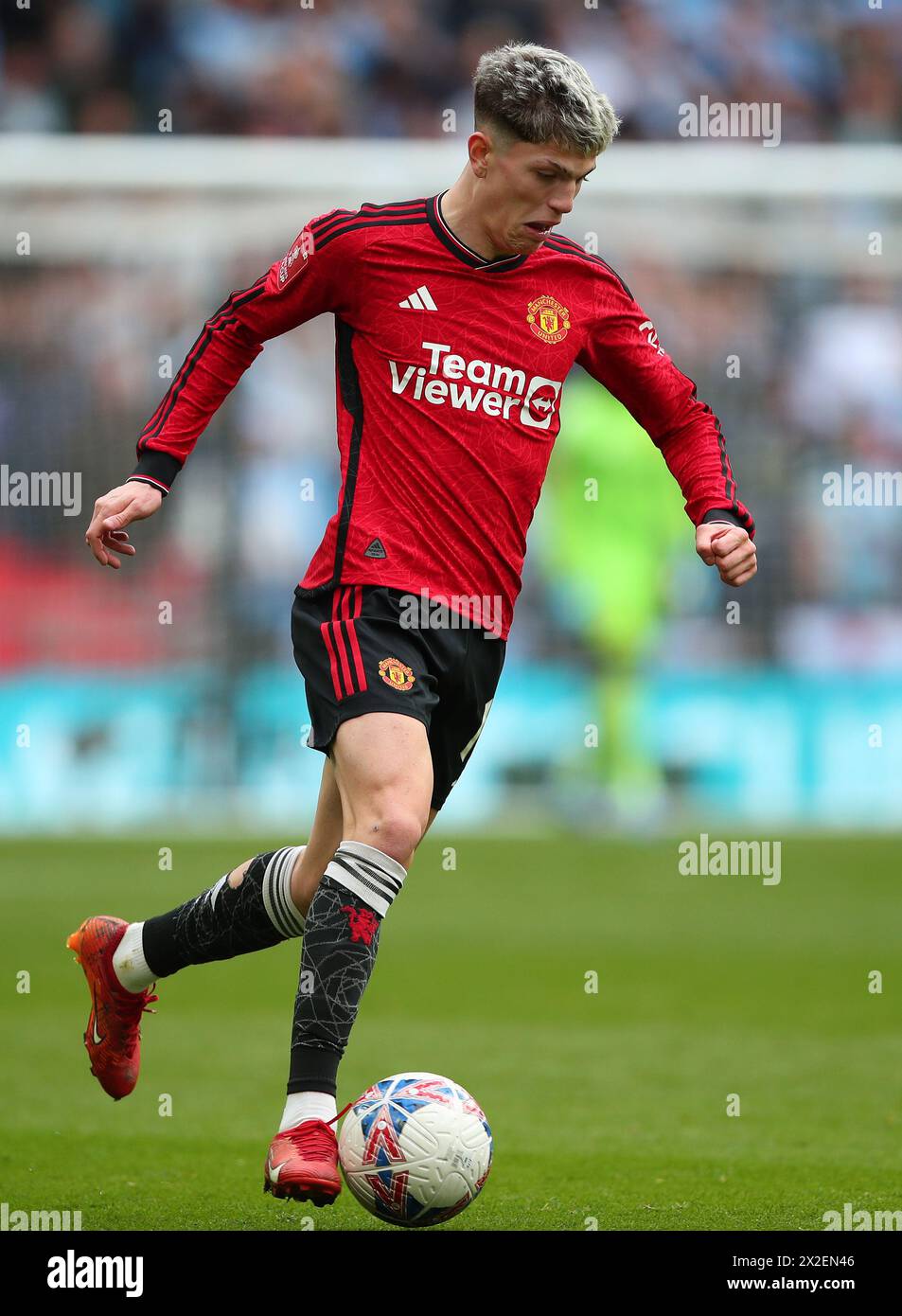 Alejandro Garnacho of Manchester United Coventry City v Manchester