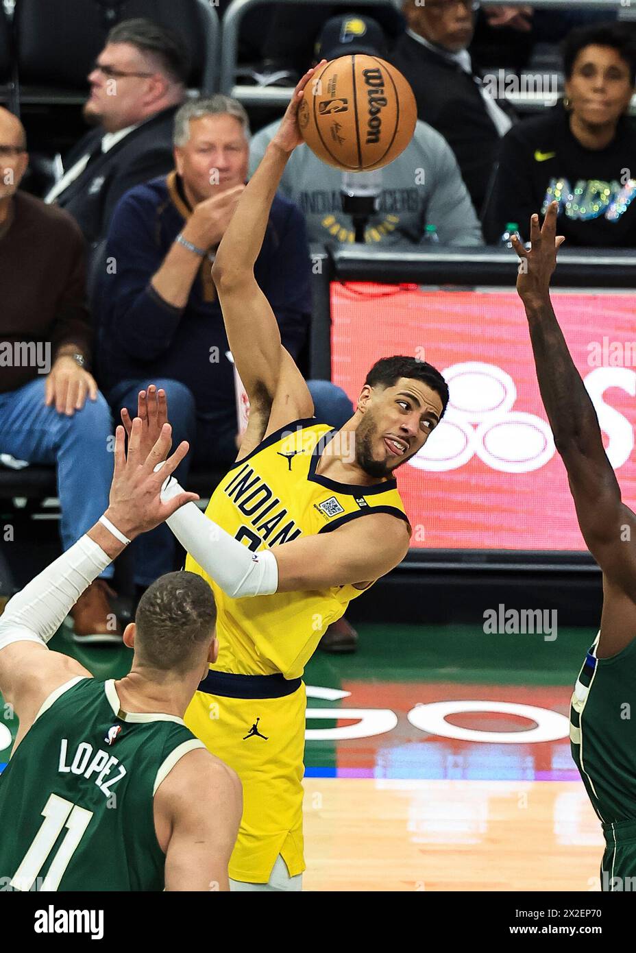 Tyrese haliburton nba april 2024 hires stock photography and images