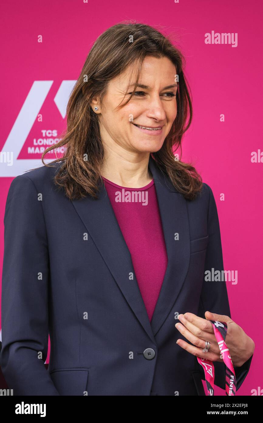 London marathon 2024 medals presentation hires stock photography and