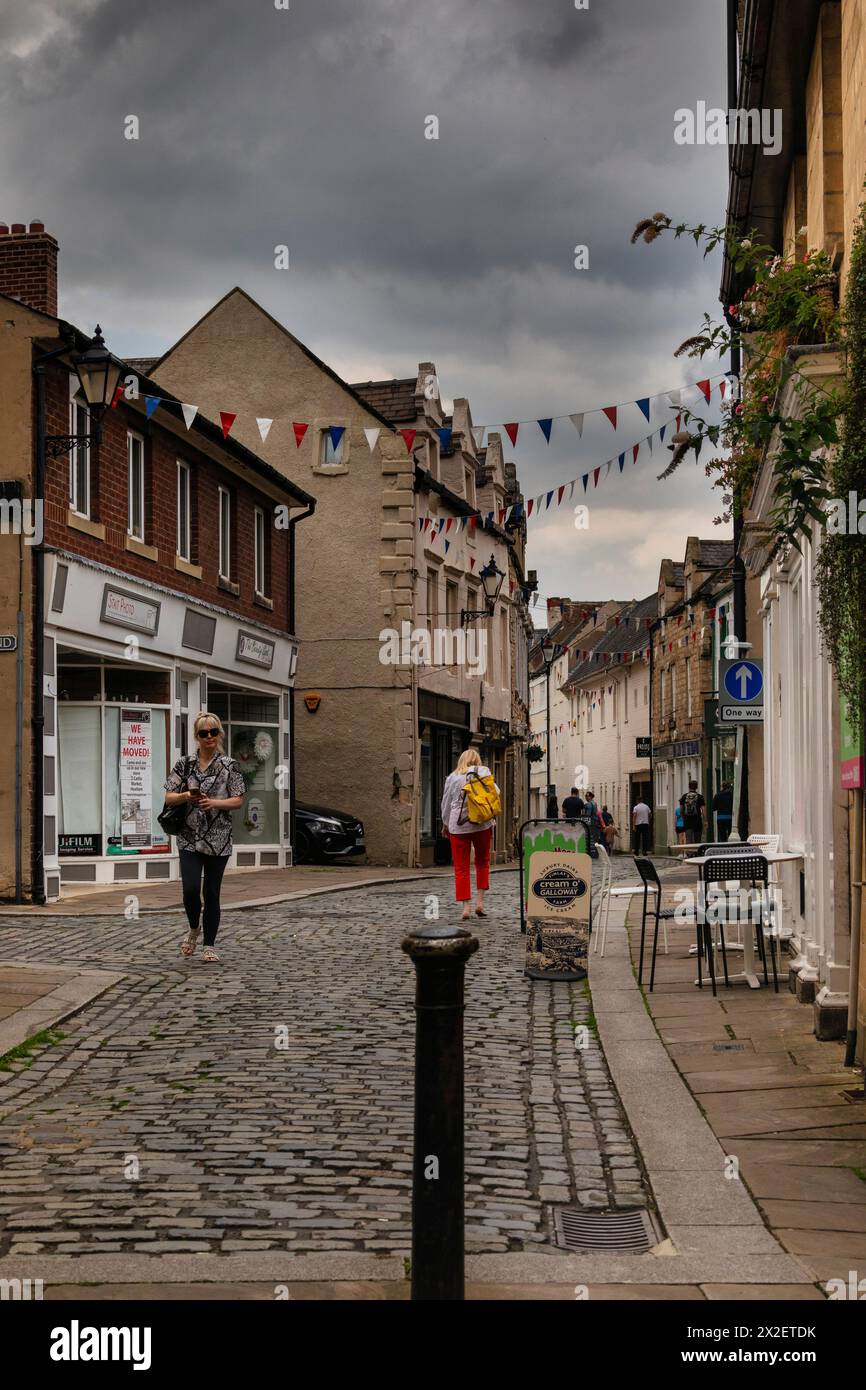 Hexham, a market town, in Northumberland, England Stock Photo