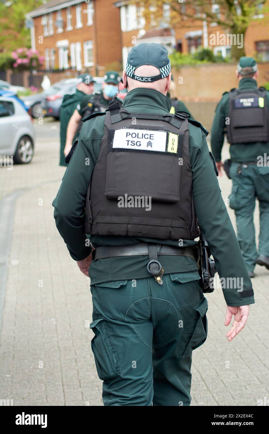 Belfast United Kingdom 22 04 2024 Police Service Northern Ireland 
