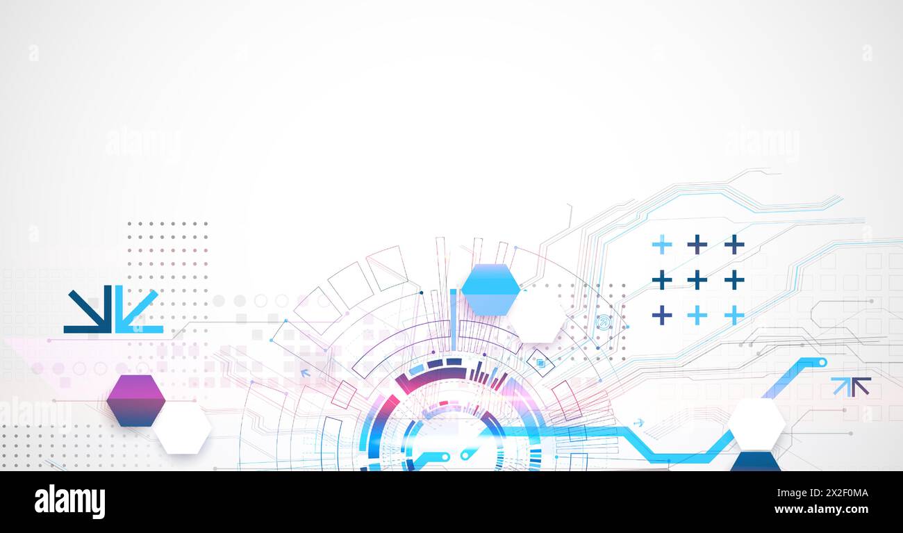 Abstract vector background on a technological theme. Stock Vector