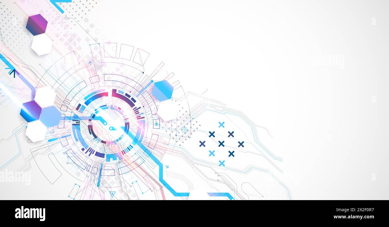 Abstract vector background on a technological theme. Stock Vector