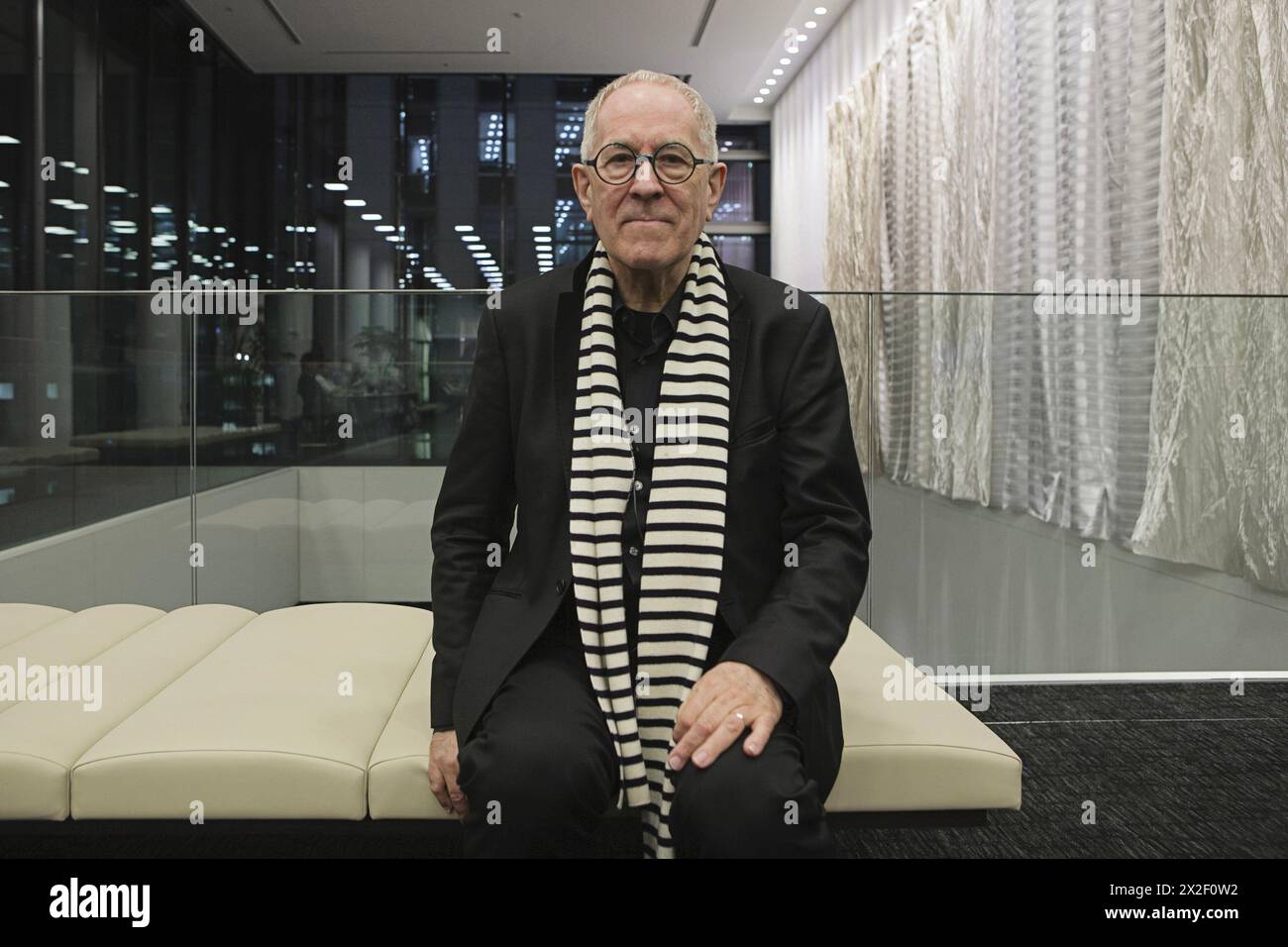 Portrait of Sir Peter Cook (architect) 15/12/2010 ©Isabella De Maddalena/opale.photo Stock Photo
