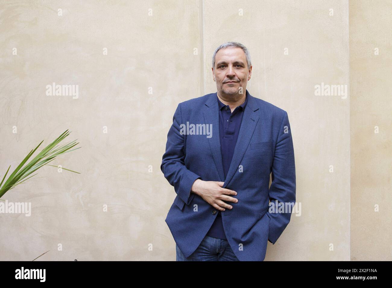 Portrait of Maurizio De Giovanni 11/06/2016 ©Isabella De Maddalena/opale.photo Stock Photo