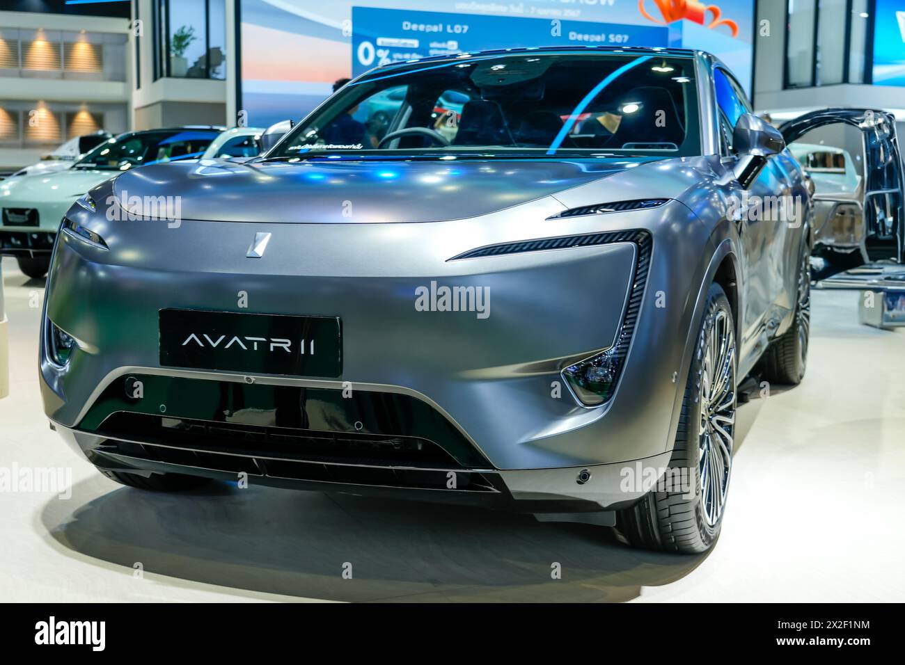 Changan Avatr grey electric car. Thailand, Bangkok 07 april 2024 Stock