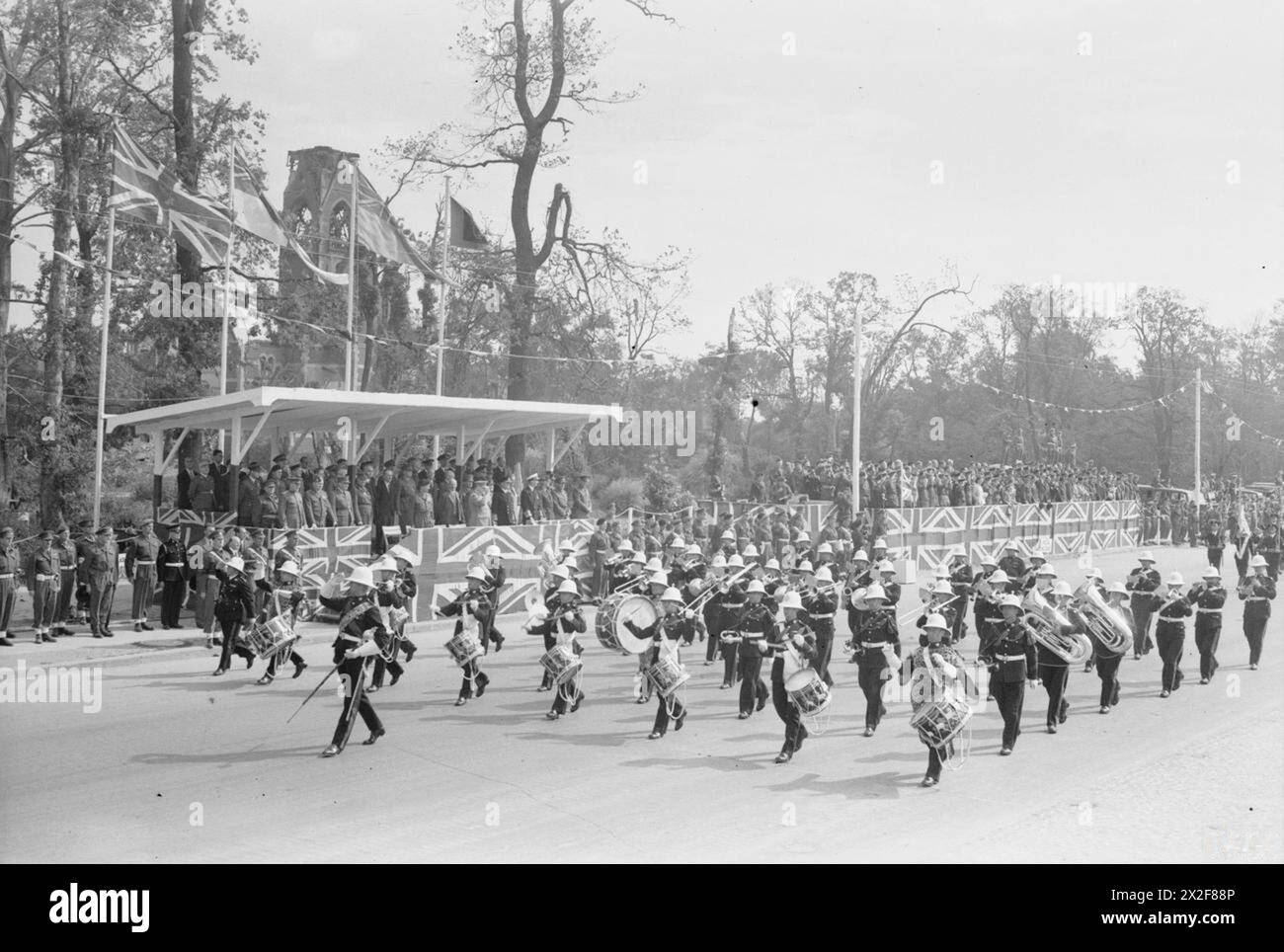 Photograph of the British Victory Parade in Berlin under Allied ...
