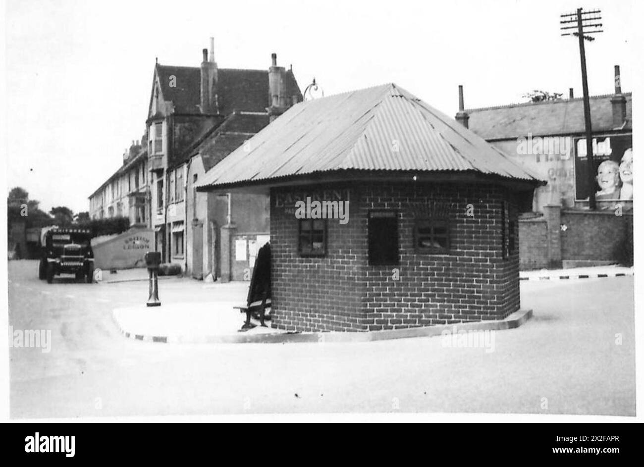 DEFENCES IN SHORNCLIFFE AREA An East Kent passenger shelter made into