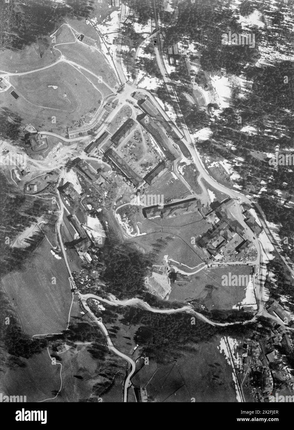 Vertical aerial photograph by the RAF Photographic Reconnaissance Unit ...
