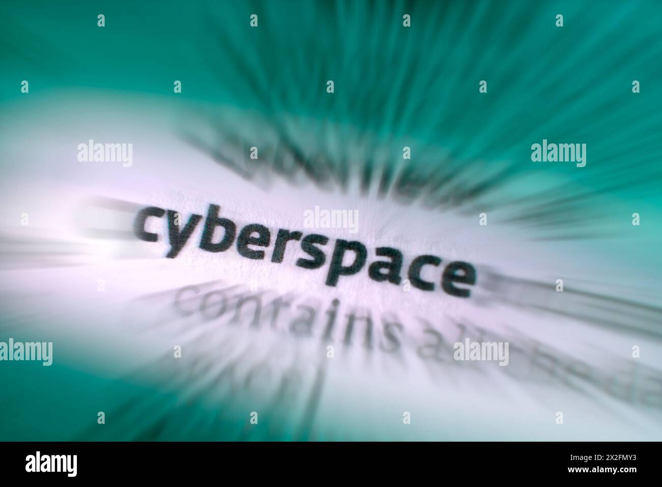 Cyberspace is an interconnected digital environment. It is a type of virtual world popularized with the rise of the Internet. Stock Photo