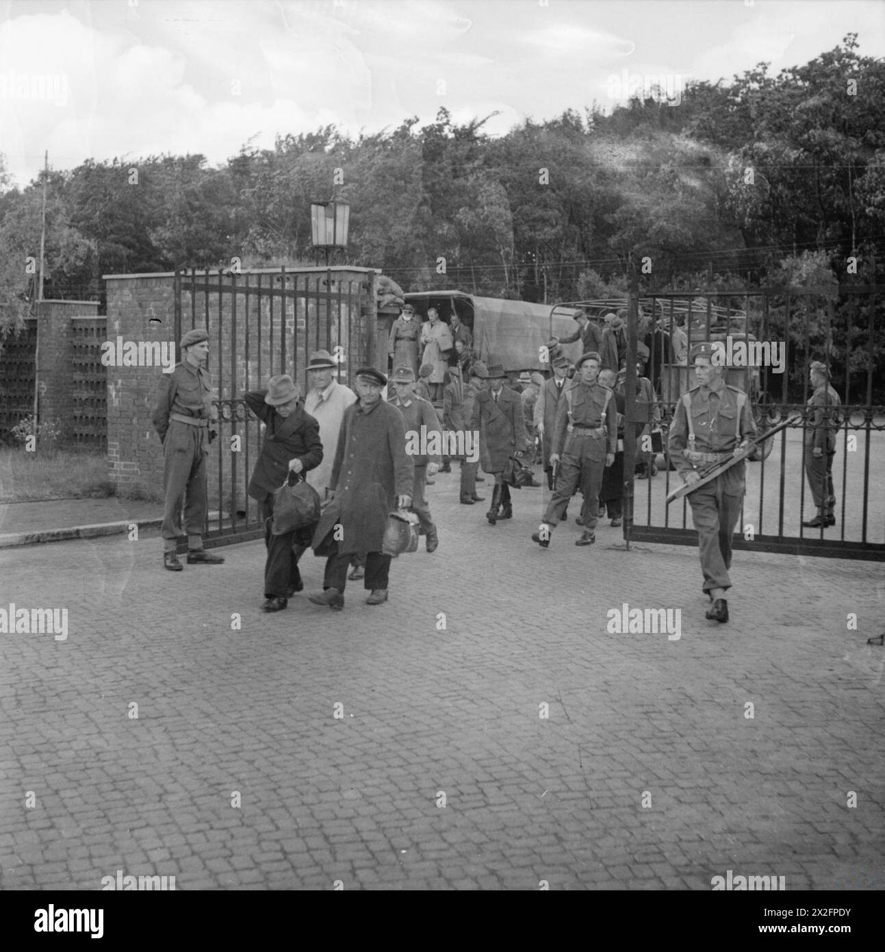 Prisoners of war in a camp 1940s hi-res stock photography and images ...