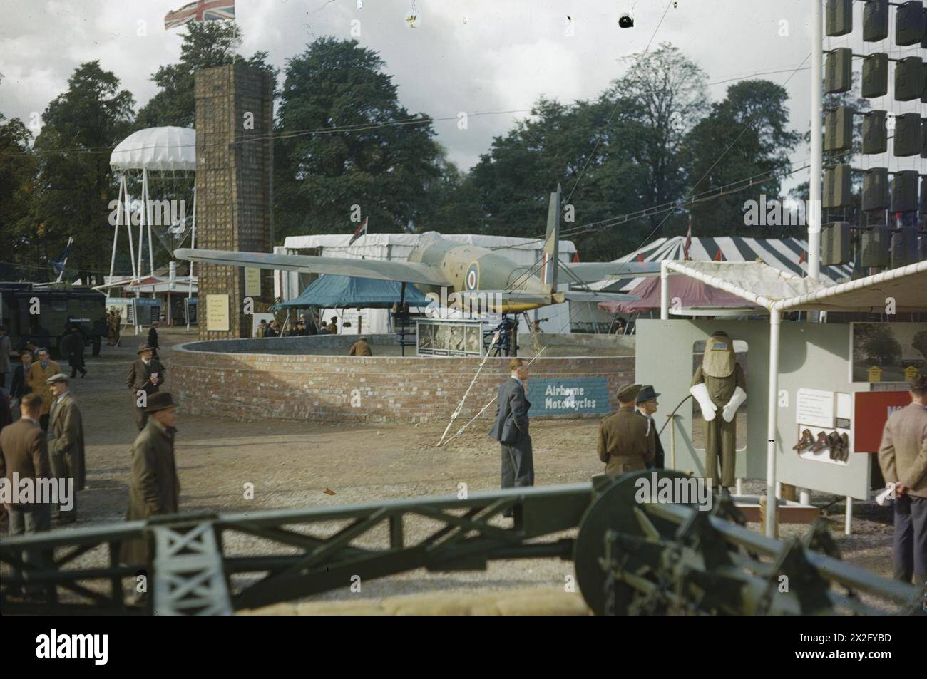 ARMY EXHIBITION AT CARDIFF, 1944 The exhibition which toured Britain