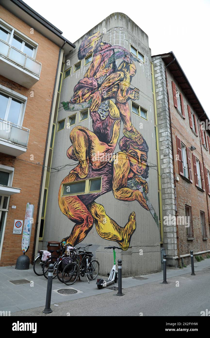 Street art in the Italian city of Rimini Stock Photo - Alamy