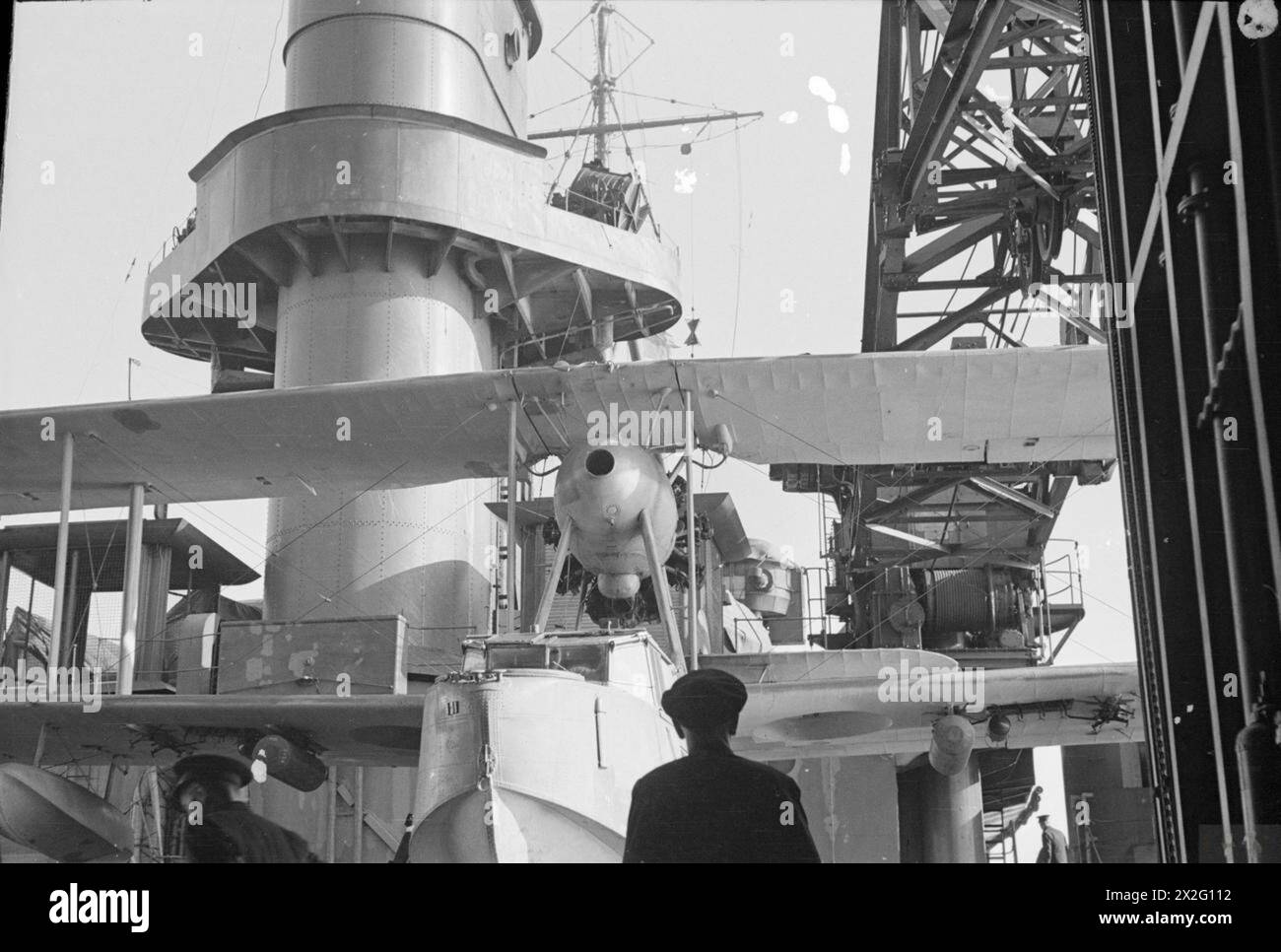 ON BOARD THE BATTLESHIP HMS KING GEORGE V. MARCH 1941, AT SEA ...