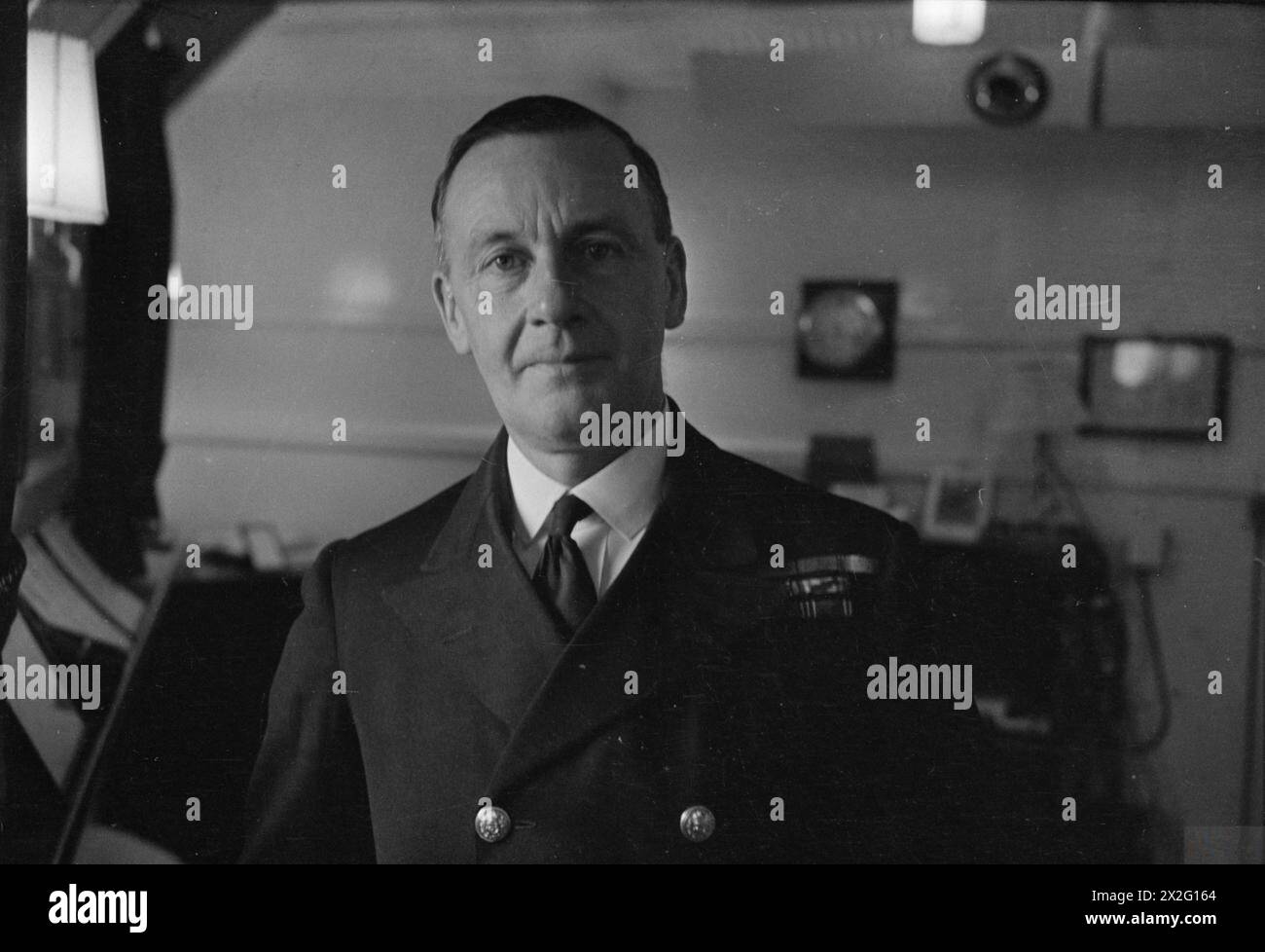 VICE ADMIRAL SIR JAMES F SOMERVILLE, KCB, DSO. APRIL 1941, ON BOARD HMS