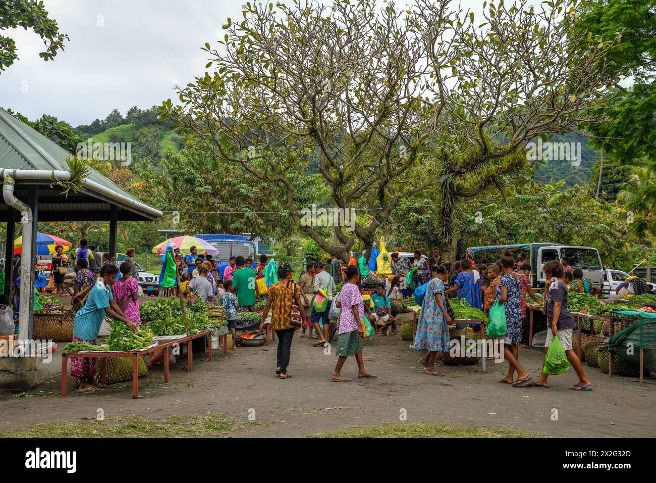 geography / travel, Papua New Guinea, market of Rabaul, East New Britain, Bismarck Archipelago, ADDITIONAL-RIGHTS-CLEARANCE-INFO-NOT-AVAILABLE Stock Photo