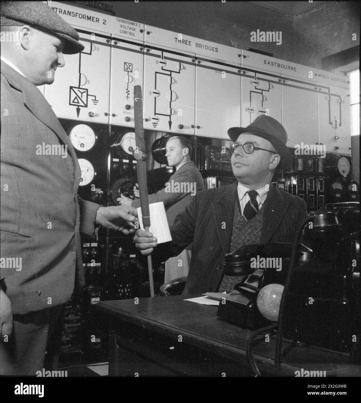 In March 1945, Central Electricity Board teams in Sussex repaired ...