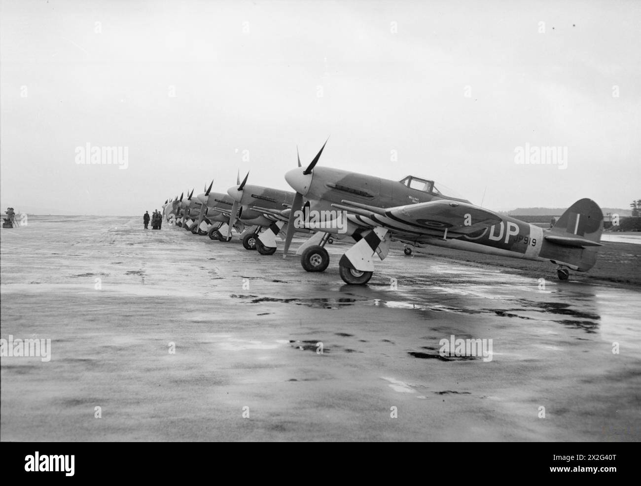 Nine Hawker Typhoon Mark IB aircraft were presented to the RAF by the ...