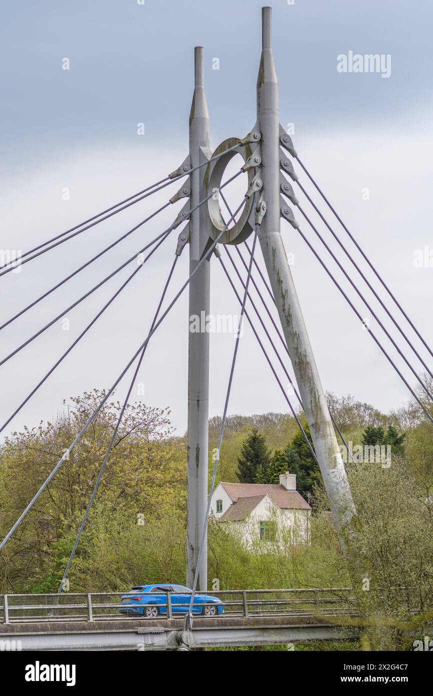 Lloyds Head Free Bridge, Ironbridge, Shropshire, UK Stock Photo