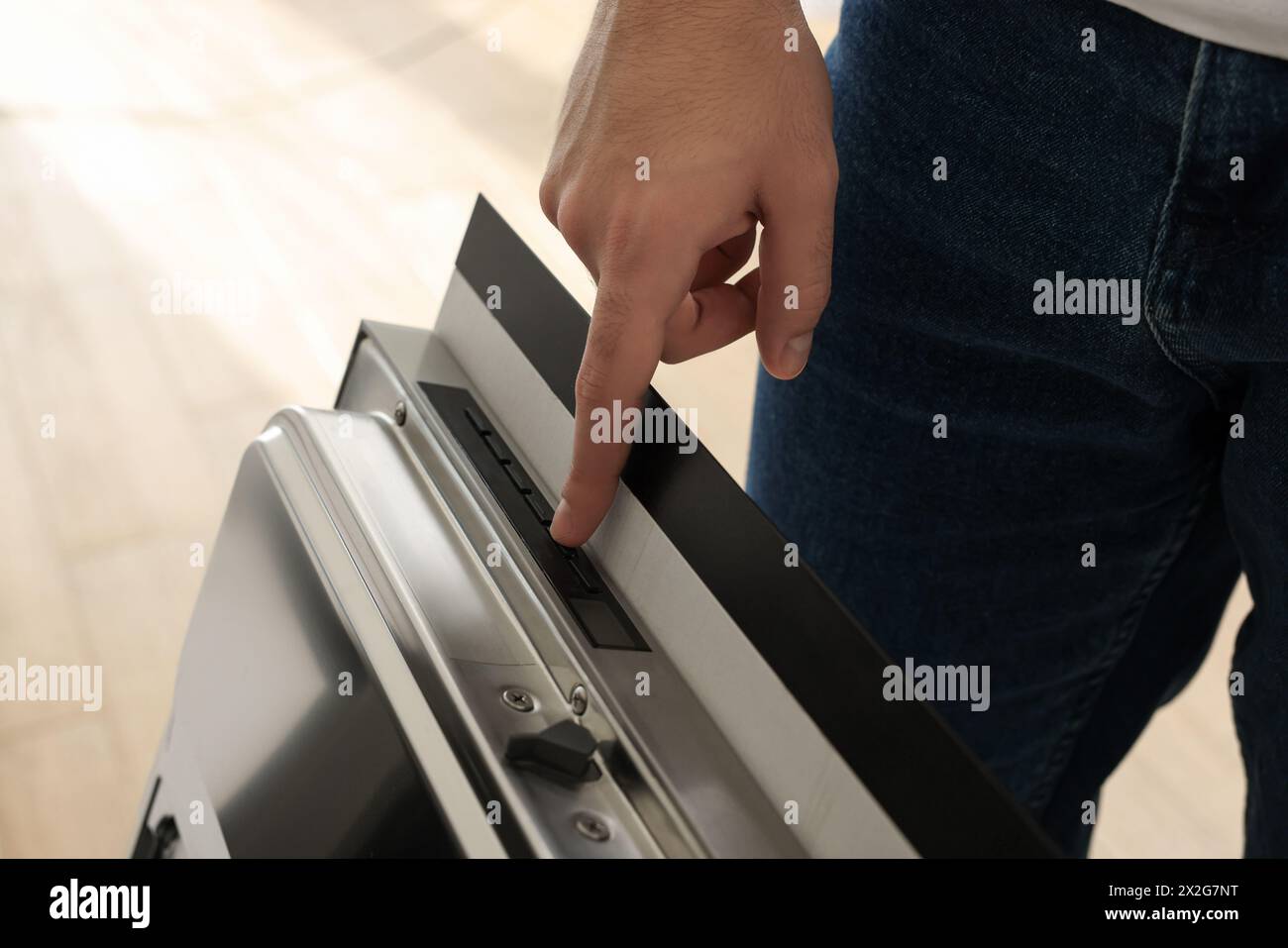Man Pushing Button Man hand pushing door hi-res stock photography and images - Alamy