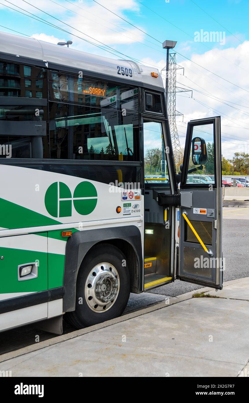 Go Bus or Omnibus, Toronto, Canada Stock Photo