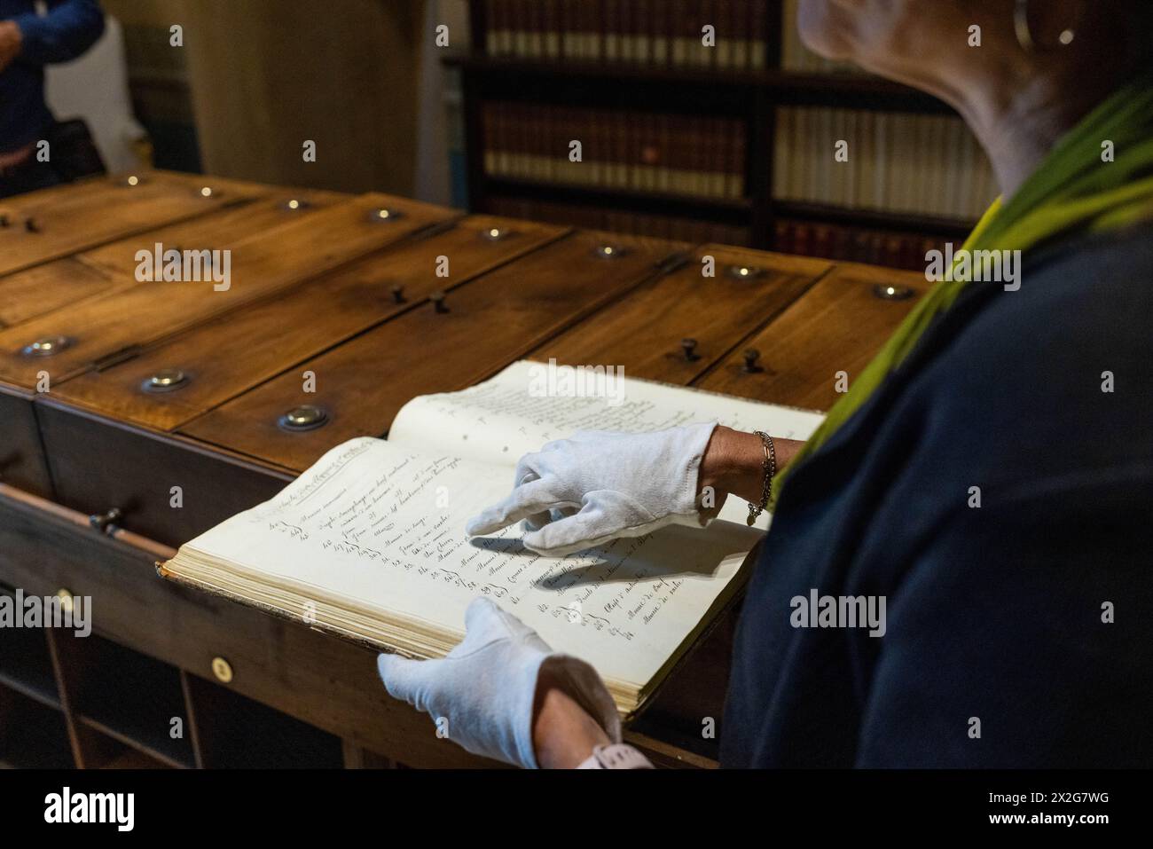 Elena Borgi, the Head of the Library and Historical Archive of the Academy of Sciences in Turin, is exhibiting original documents from the Drovetti collection and ''The Monuments of Egypt and Nubia'' by Ippolito Rosellini. The Turin Academy of Sciences is hosting a new exhibition, where they are displaying the original inventory documents of the Museum and the letters exchanged between key figures of Egyptology, such as Bernardino Drovetti, Jean-Francois Champollion, and Carlo Vidua, during the acquisition of the artifacts. The Egyptian Museum of Turin is presenting a new temporary exhibition Stock Photo