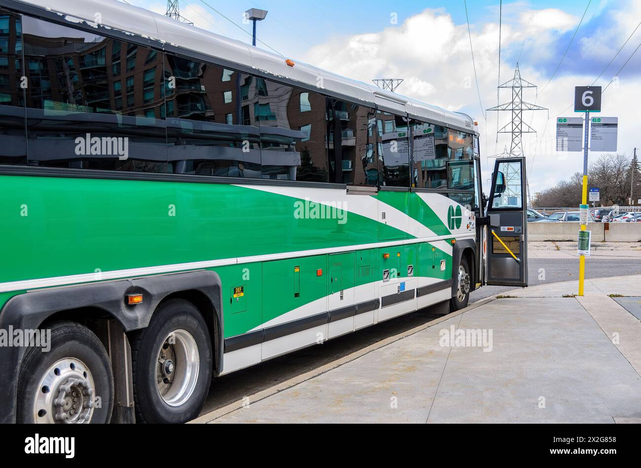 Go Bus or Omnibus, Toronto, Canada Stock Photo