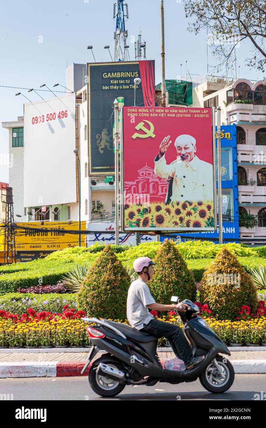 Vietnam, Ho Chi Minh City, Saigon, Propaganda Stock Photo - Alamy