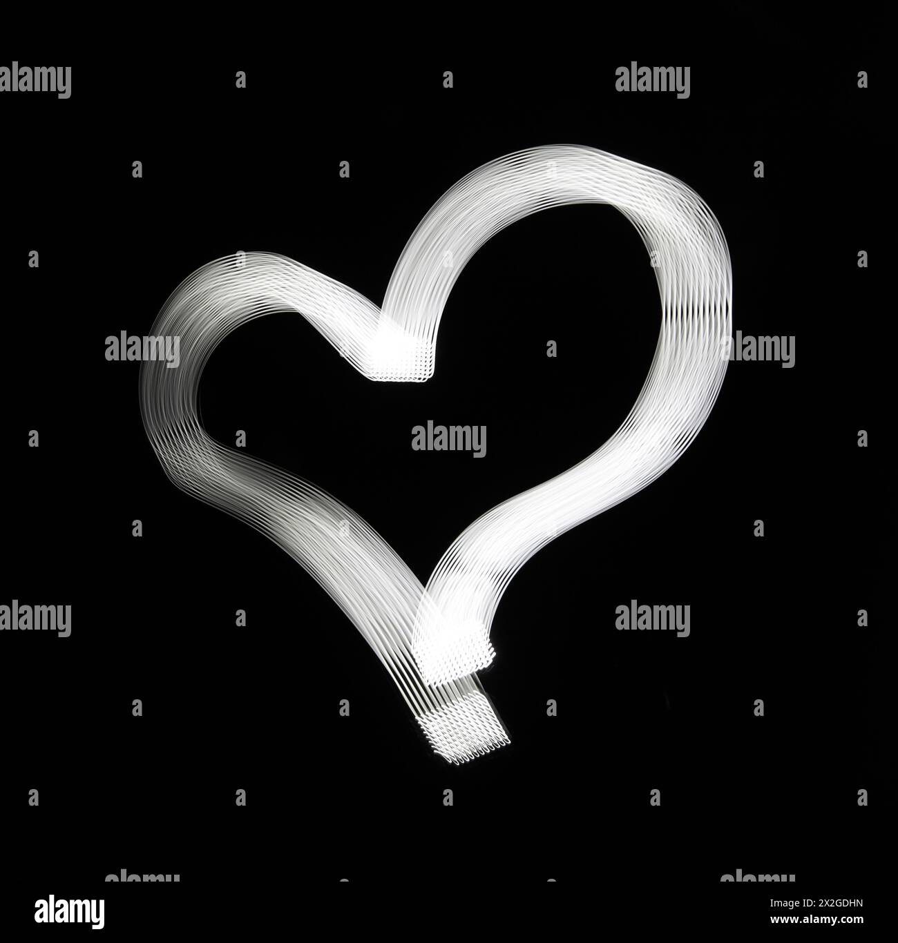 Abstract magic white heart hi-res stock photography and images - Alamy