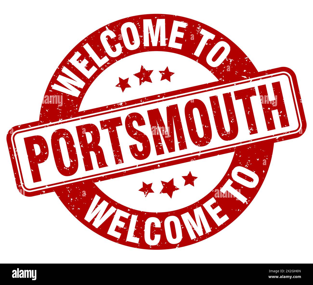 Welcome To Portsmouth Stamp Portsmouth Round Sign Isolated On White